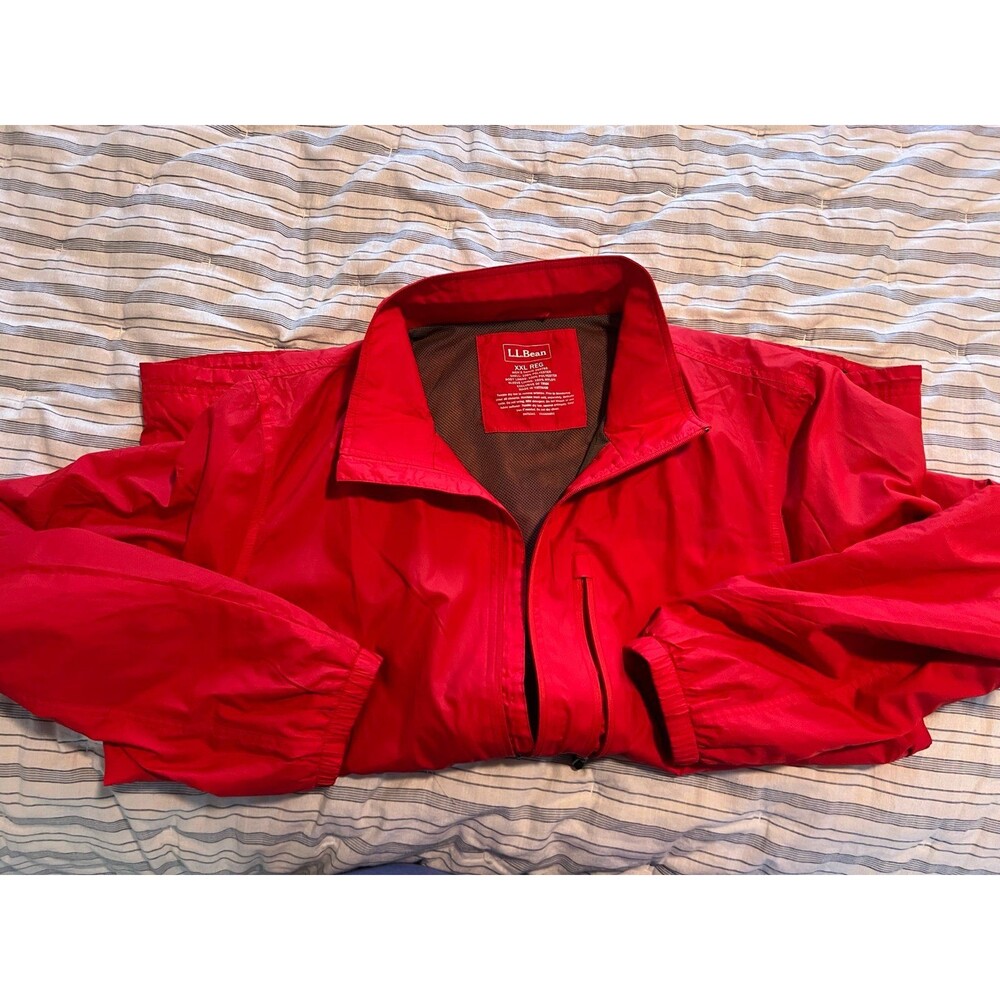 L.L.Bean Men’s Full Zip Windbreaker Outdoor Hiking Jacket Size XXL - Picture 6 of 11